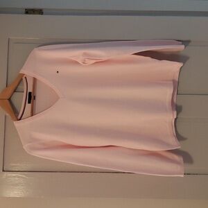 Nautica Ladies V Neck lightweight pink sweater